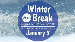 Winter Break No School Bell Avenue Elementary School