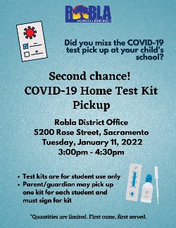 COVID-19 Home Test Kit Pick Up Flyer-English