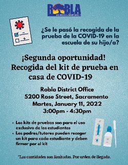 COVID-19 Home Test Kit Pick Up Flyer-Spanish